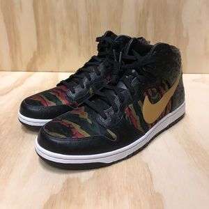 Mens Nike Dunk Hi CMFT Premium Tiger Camo